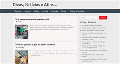 Desktop Screenshot of dicasnoticiaseafins.com